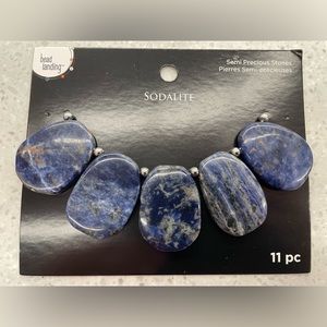 Sodalite Oval Beads by Bead Landing
